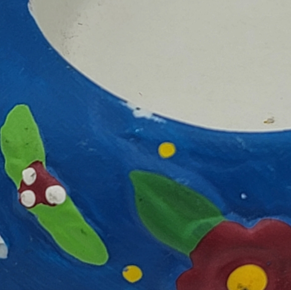 Mary Engelbreit Christmas Mitten Votive Candle Holders Set of 3 Hand Painted - Picture 4 of 16